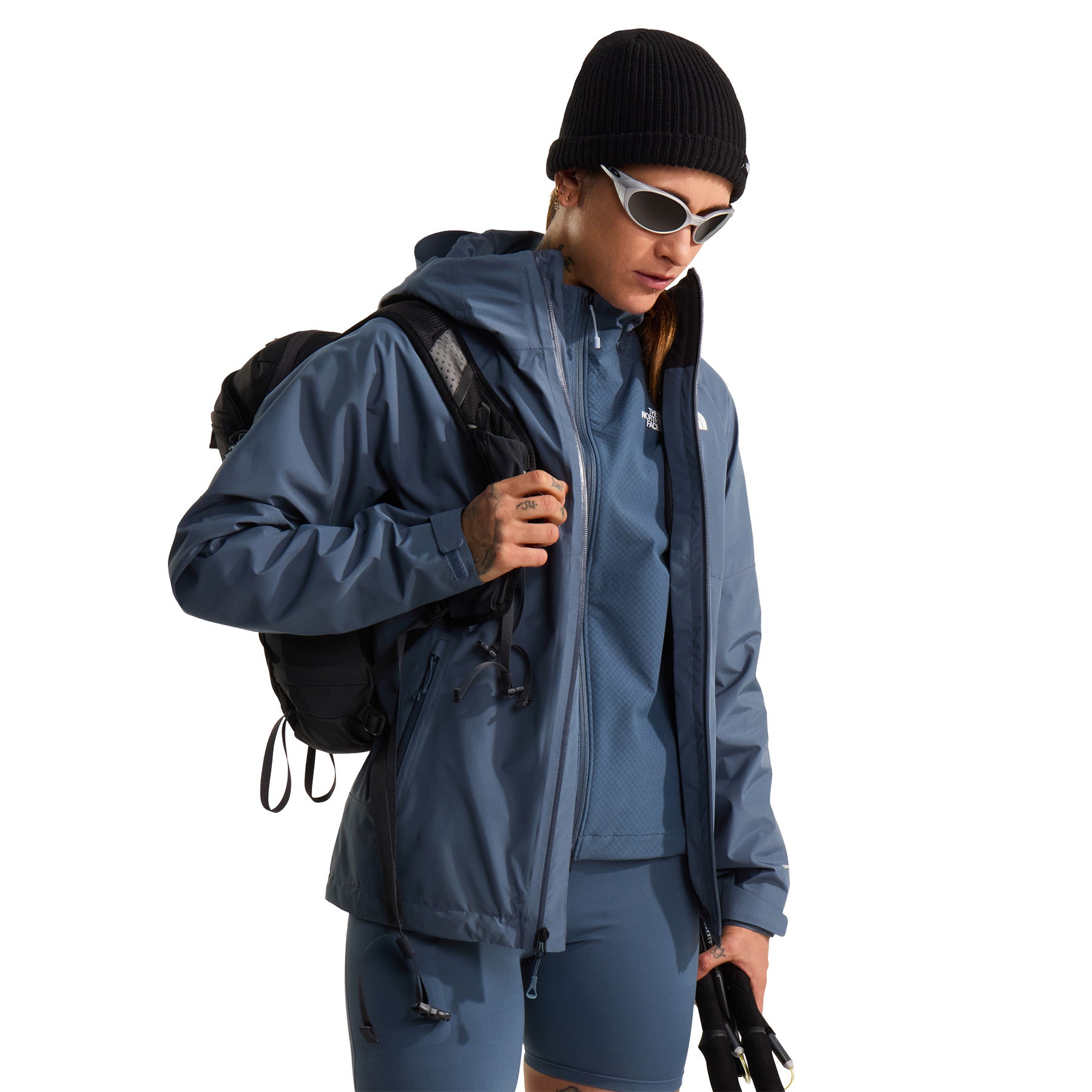 Women's Hybrid Tek Approach Hooded Jacket - Grey