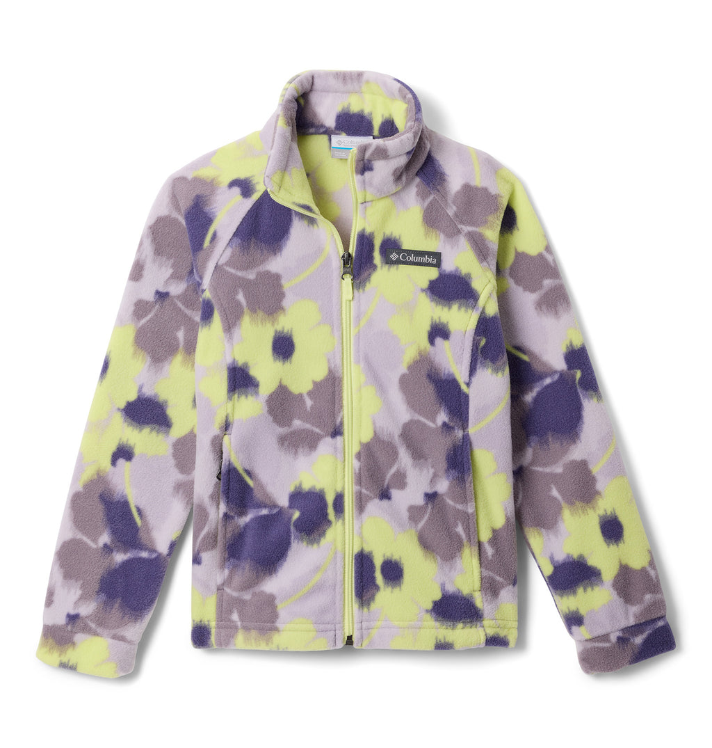 Kids' Benton Springs II Printed Full Zip Fleece - Purple