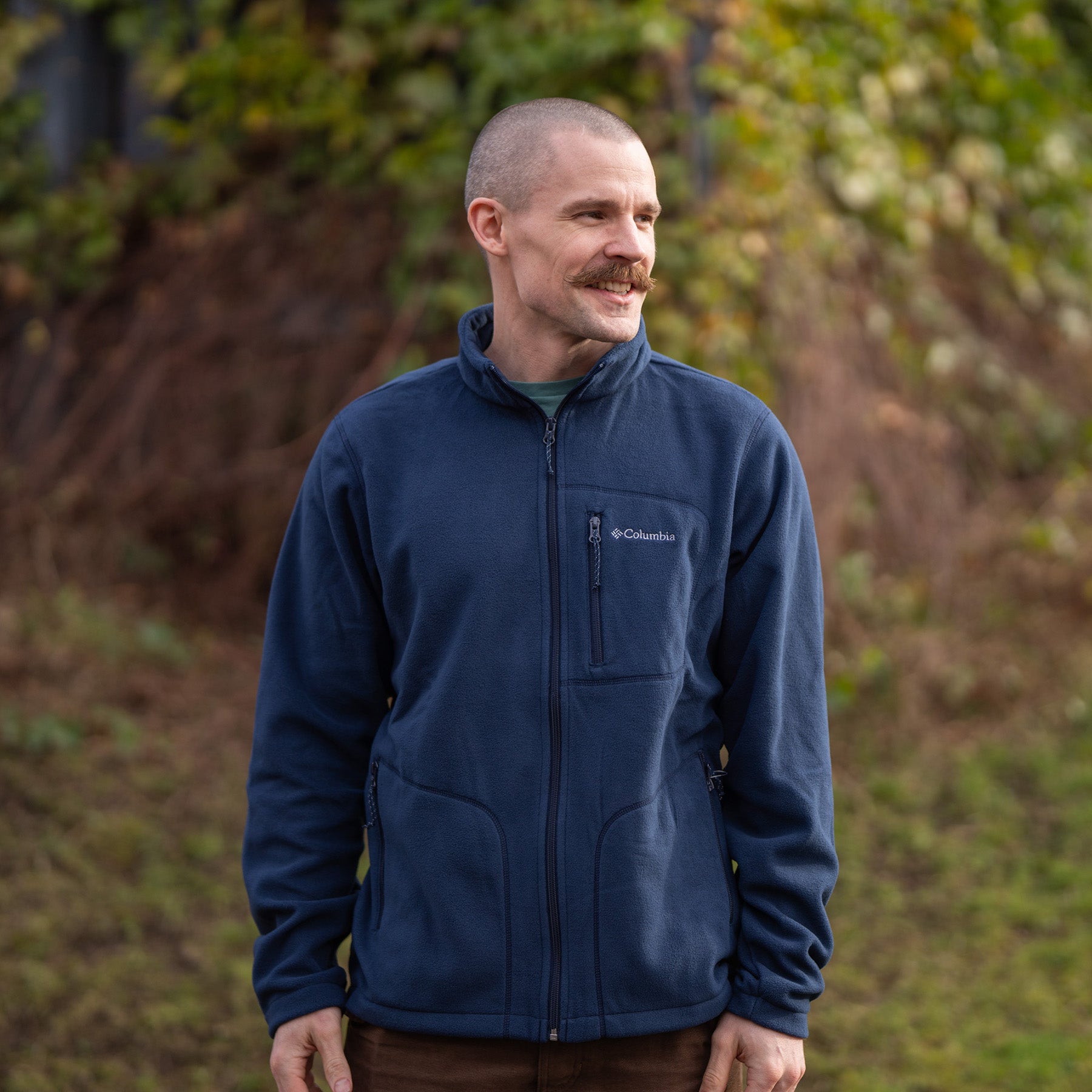 Men's Cool Interventions Full Zip Fleece Jacket - Navy
