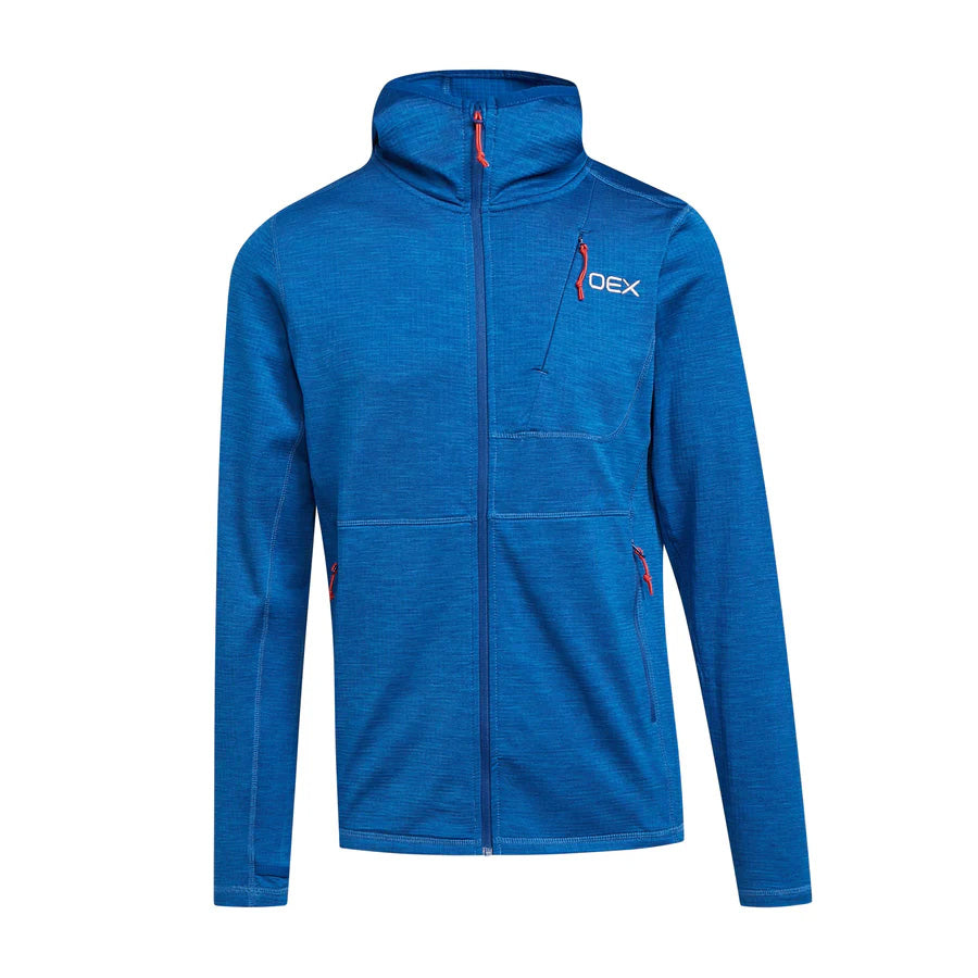 OEX Men's Basalt Alpine Full Zip Fleece - Blue | Tiso