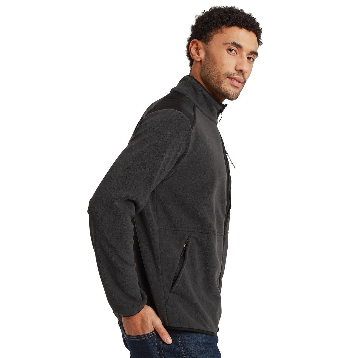 Men's Sanu Full Zip Fleece - Black