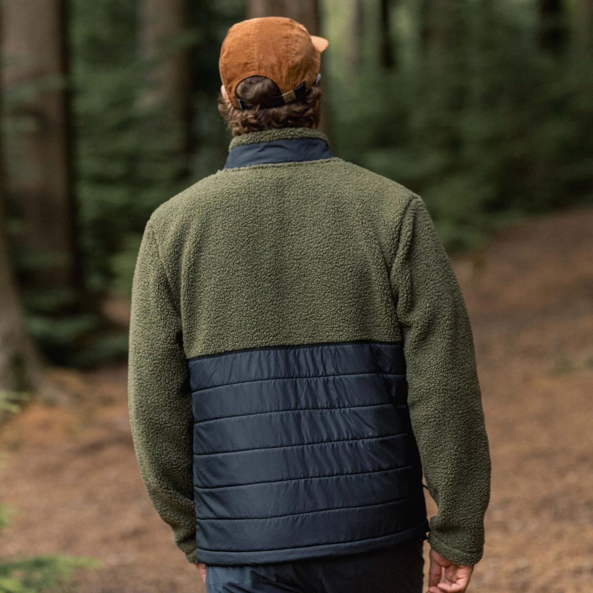 Men's Born Explorer Polar-Lined Sherpa Fleece - Green