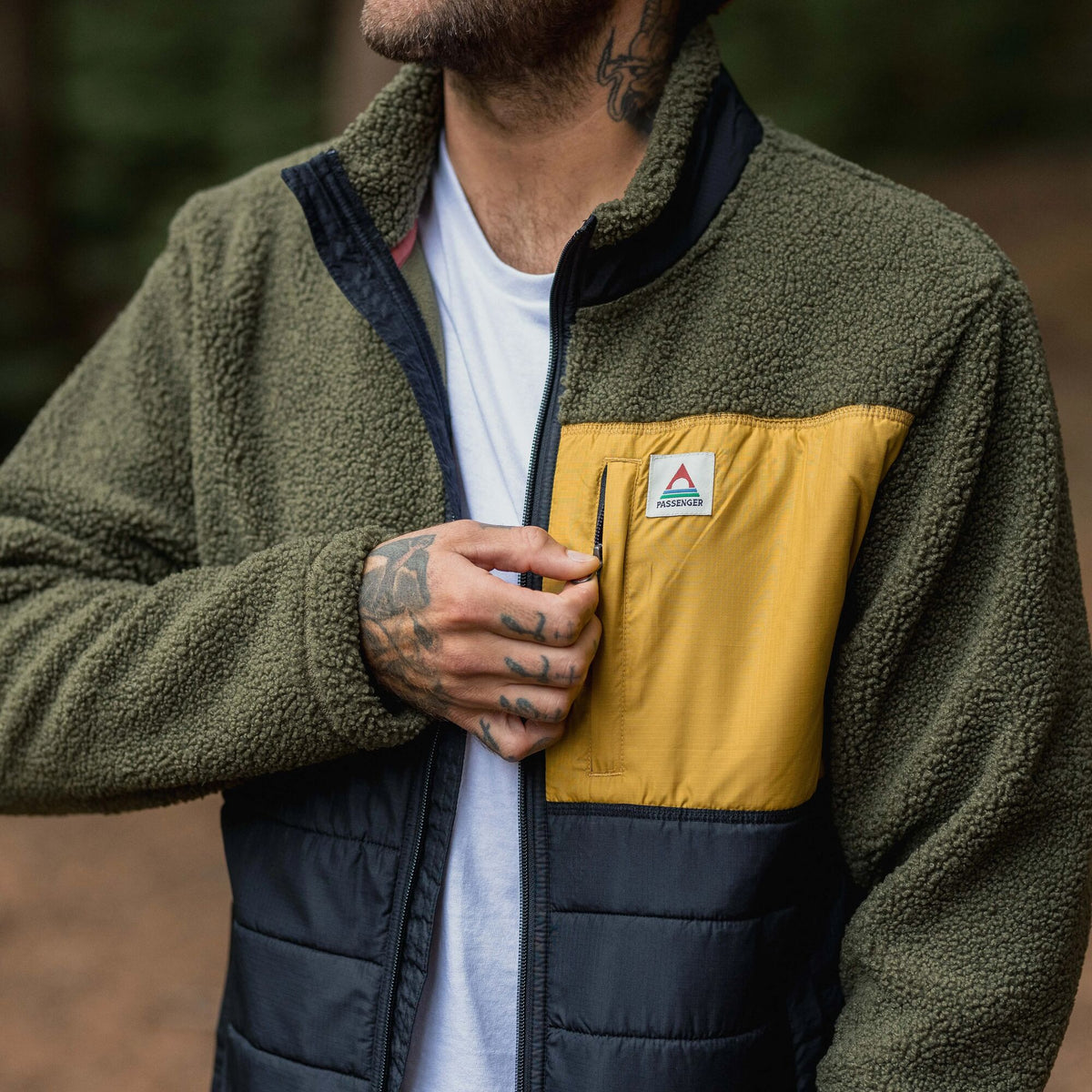 Men's Born Explorer Polar-Lined Sherpa Fleece - Green