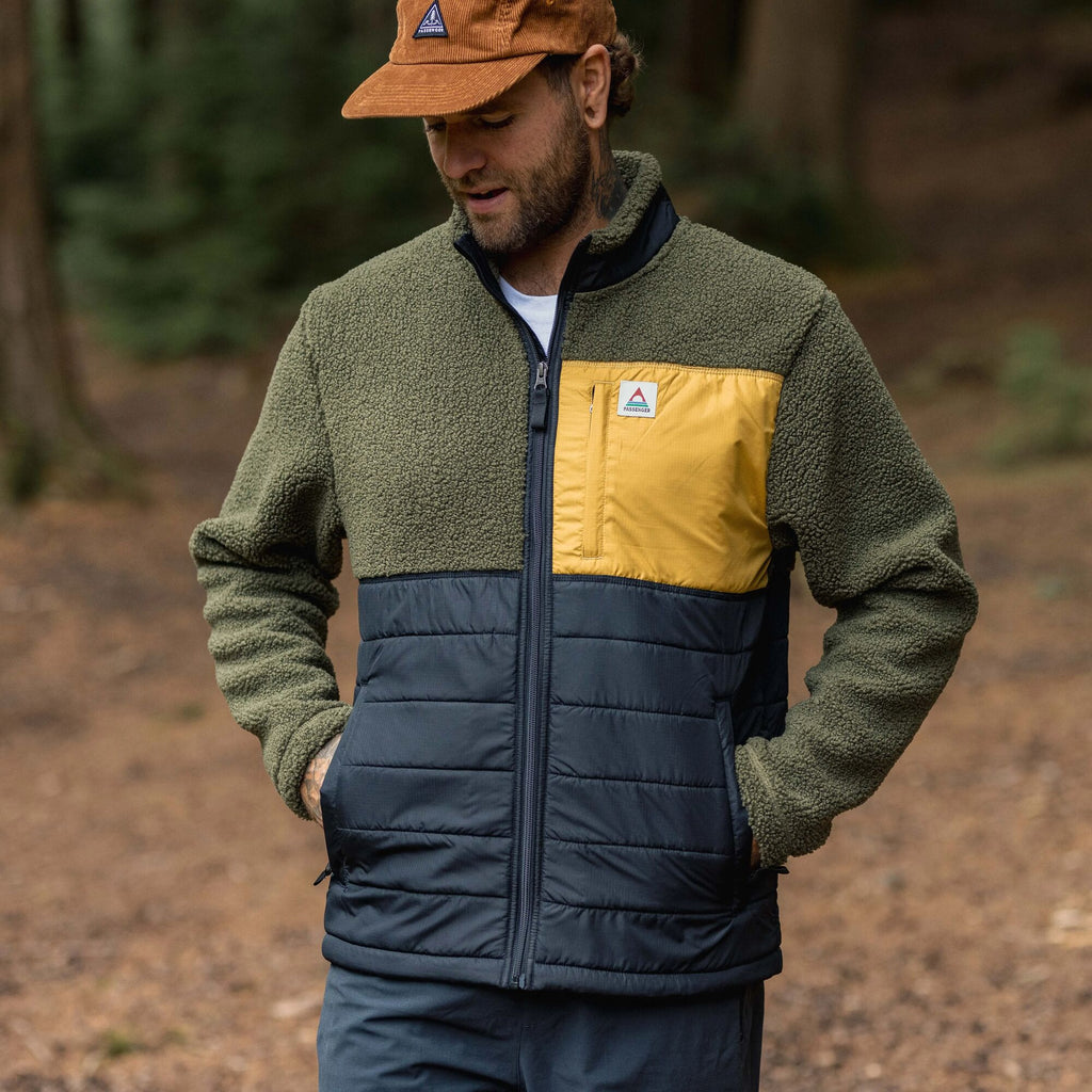 Men's Born Explorer Polar-Lined Sherpa Fleece - Green