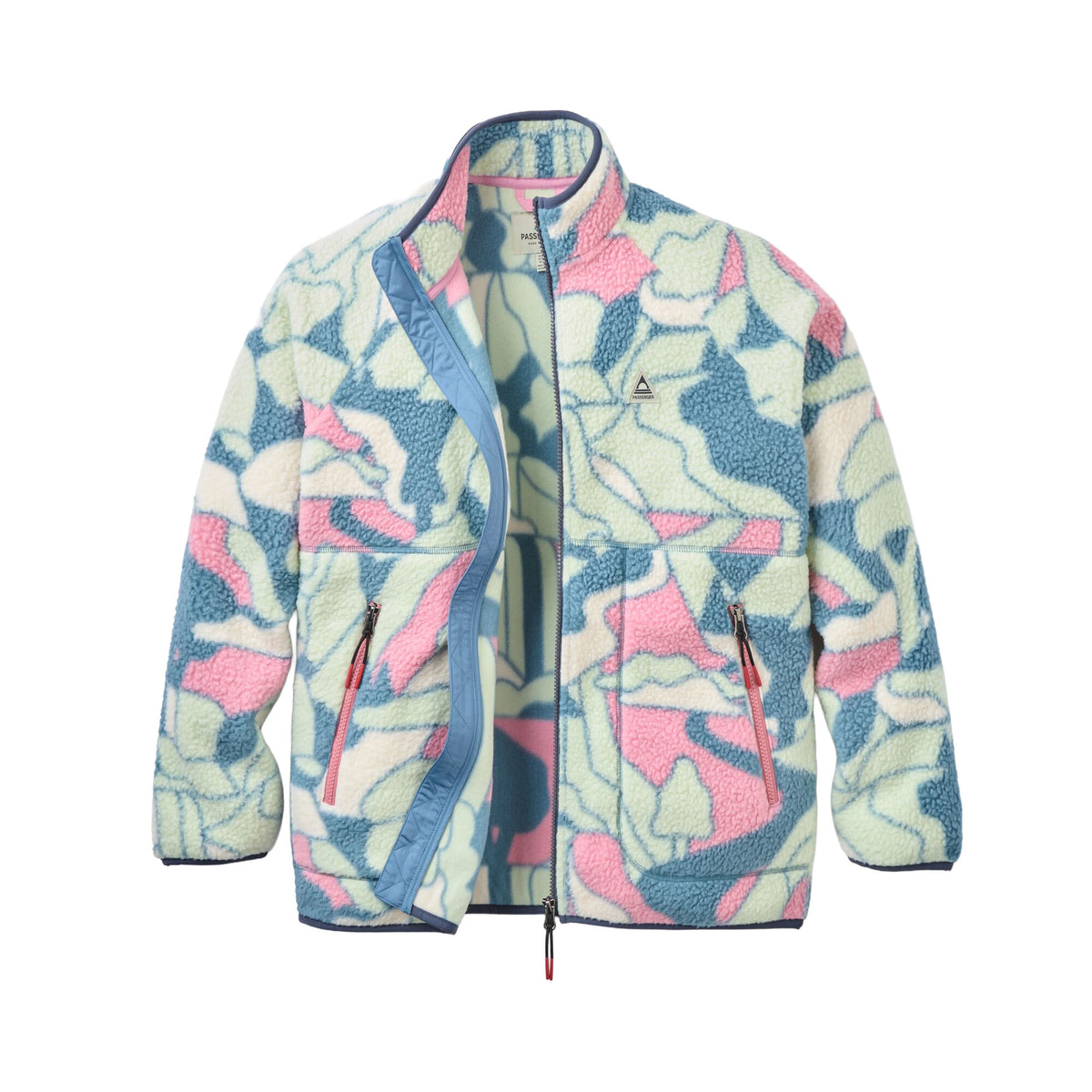 Women's Home Full-Zip Sherpa Fleece - Blue