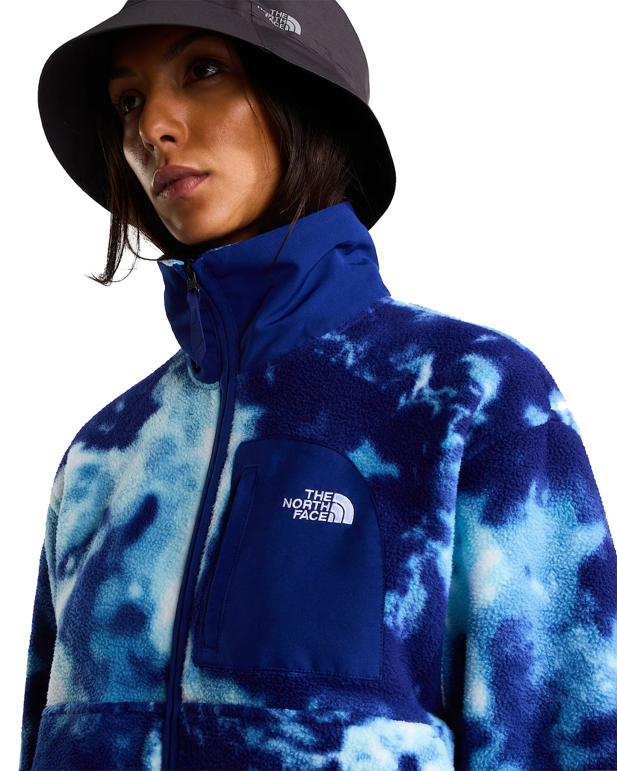 Women's Yumiori Off Peak Printed Full Zip Fleece Jacket - Blue