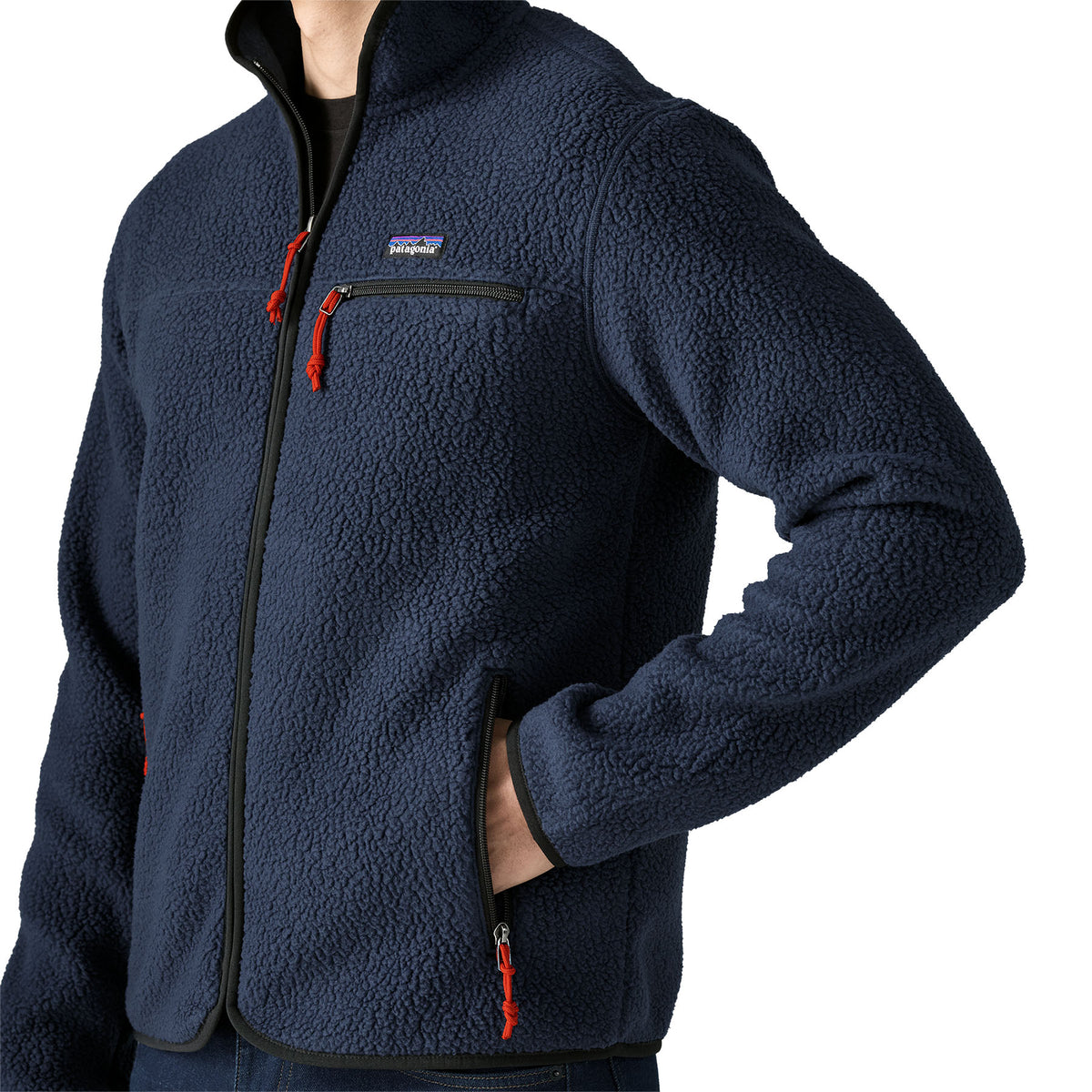 Men's Retro Pile Fleece Jacket - Navy