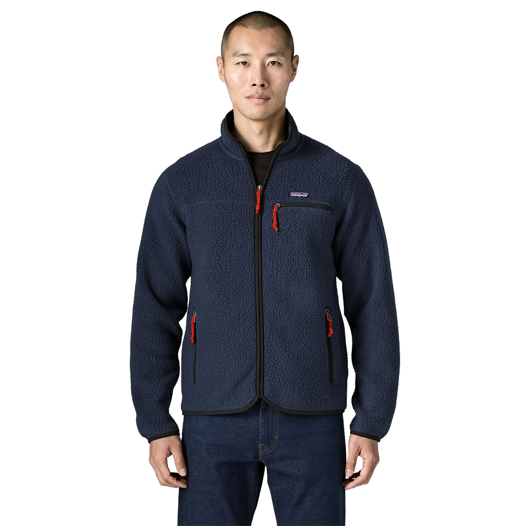 Men's Retro Pile Fleece Jacket - Navy