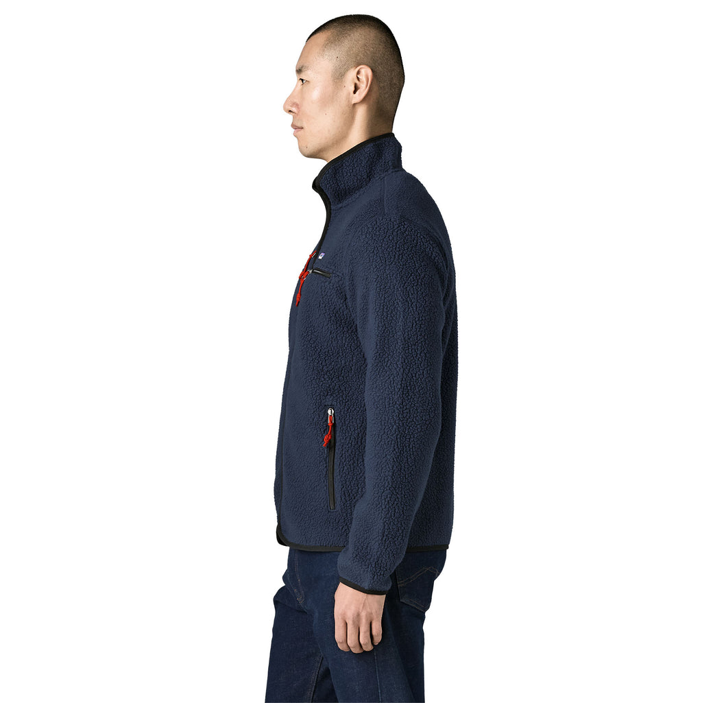 Men's Retro Pile Fleece Jacket - Navy