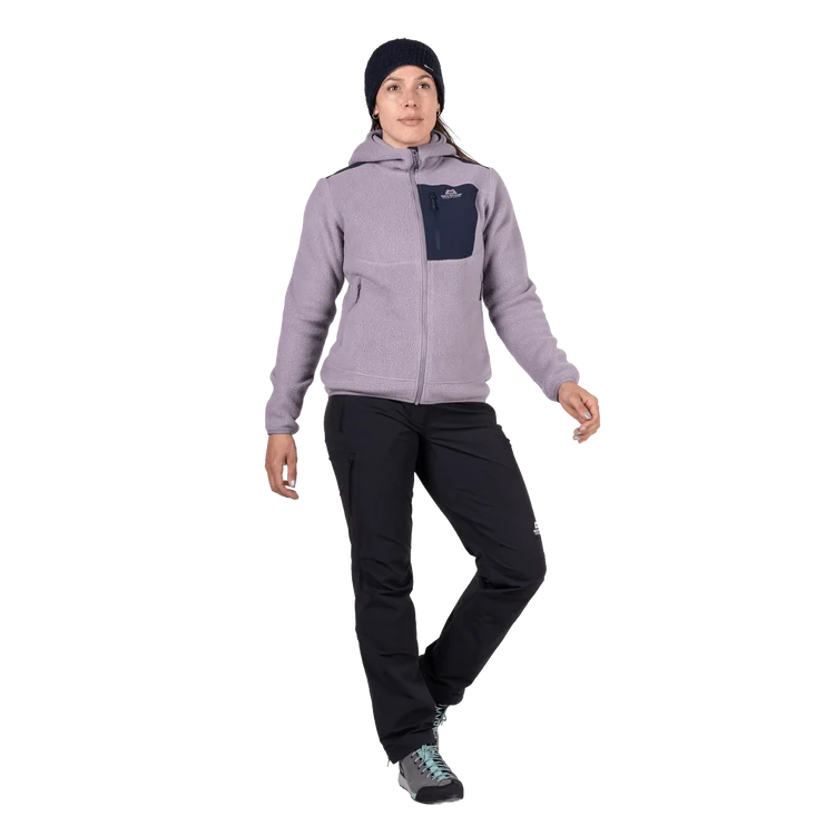 Women's Highpile Hooded Jacket - Purple