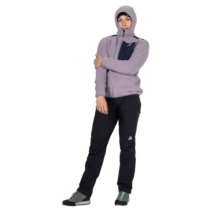 Women's Highpile Hooded Jacket - Purple