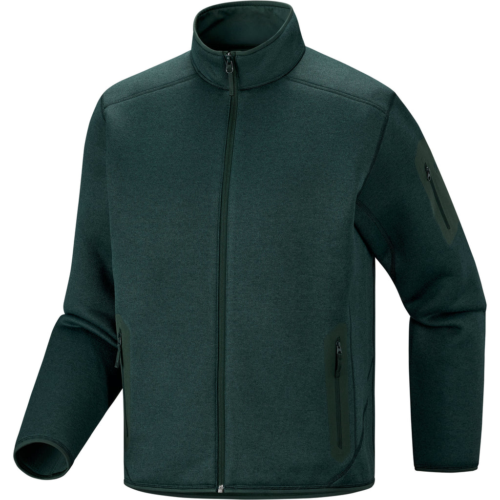 Men's Covert Cardigan - Dark Jade Heather