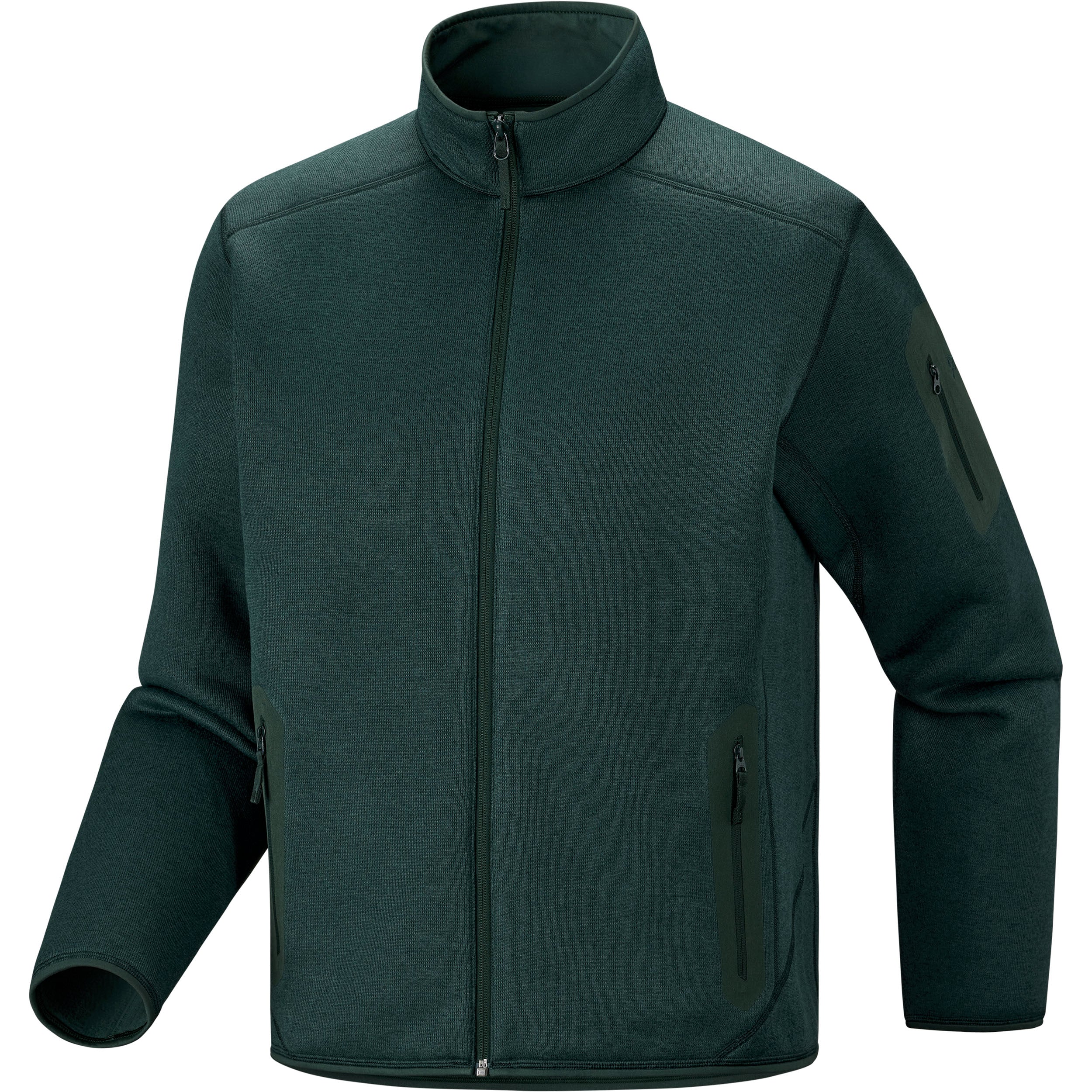 Men's Covert Cardigan - Dark Jade Heather