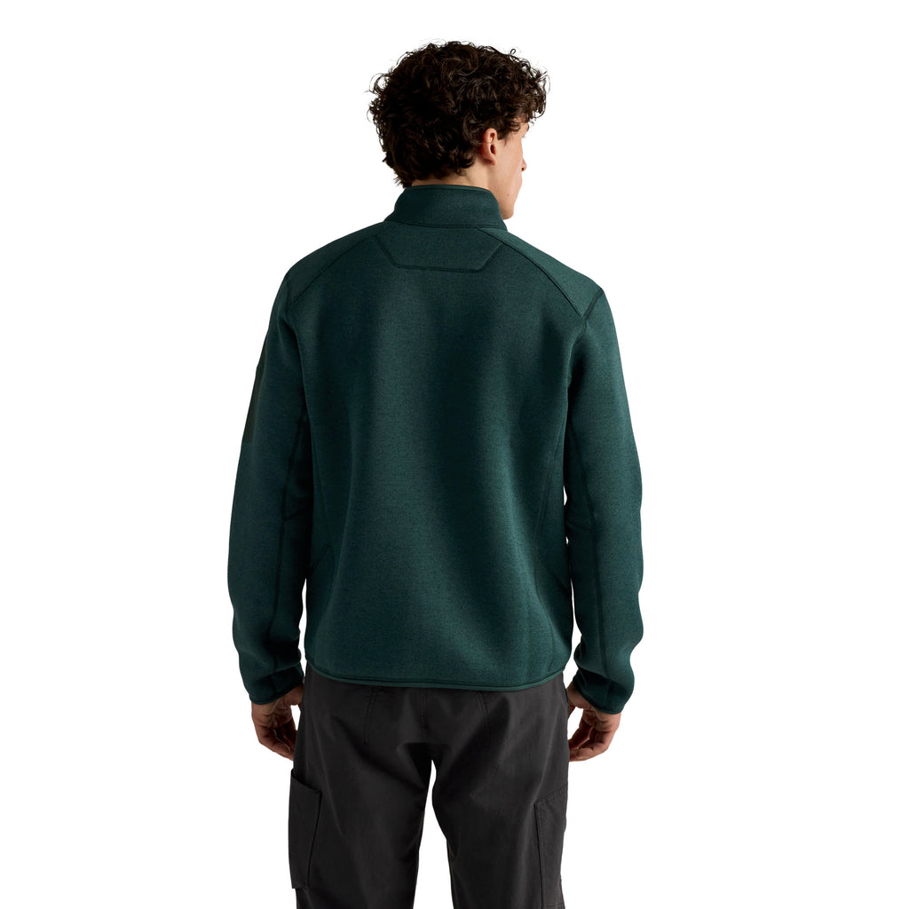 Men's Covert Cardigan - Dark Jade Heather