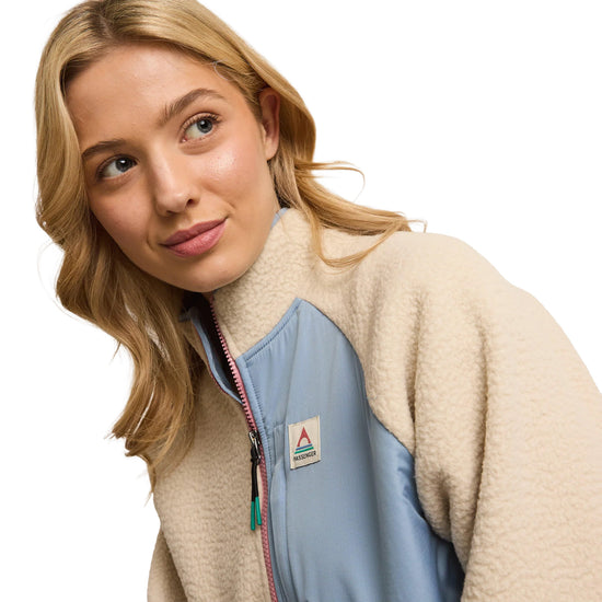 Women's Home 1/2 Zip Sherpa Fleece - Cream