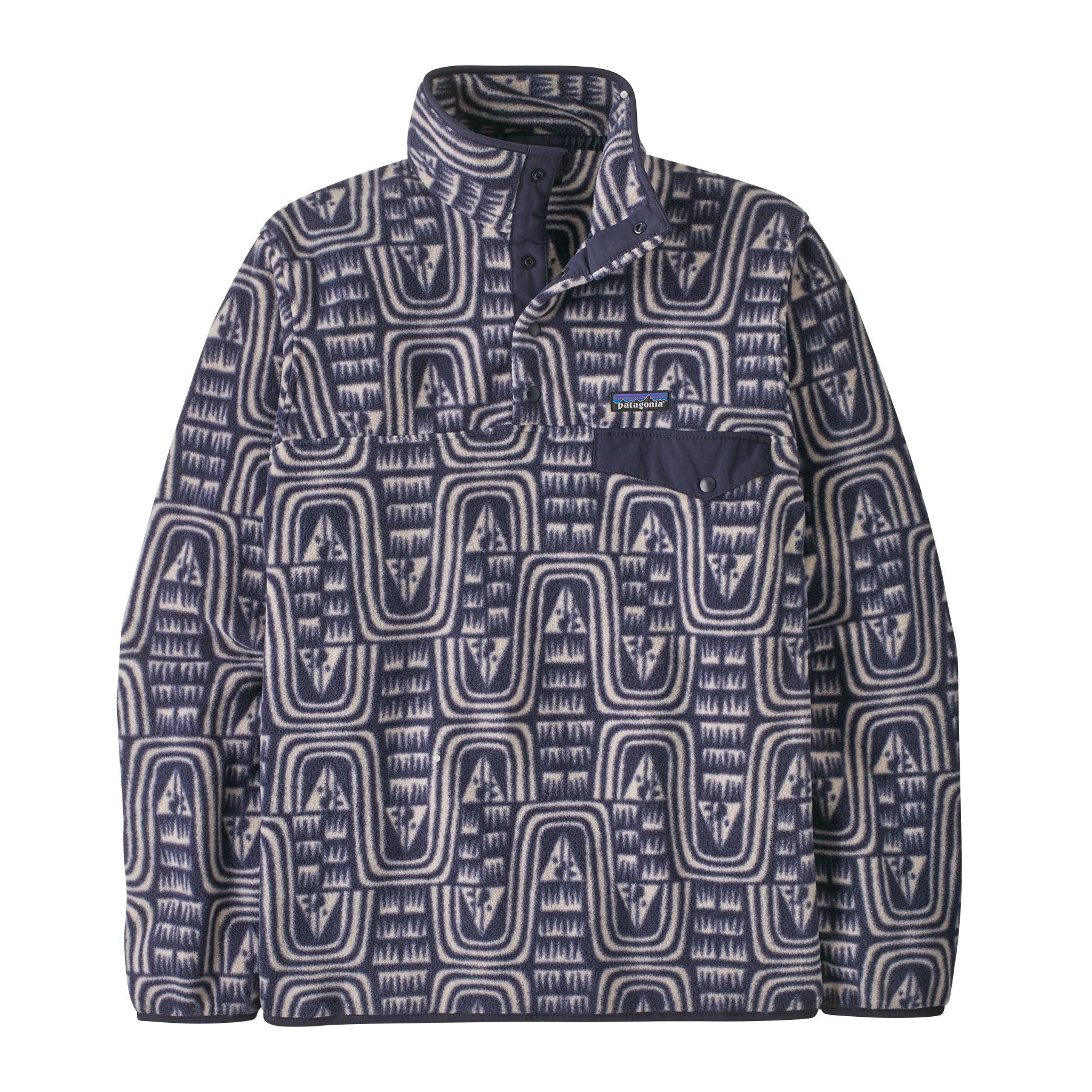 Patagonia Men's Lightweight Synchilla Snap-T Pullover - Dark Blue