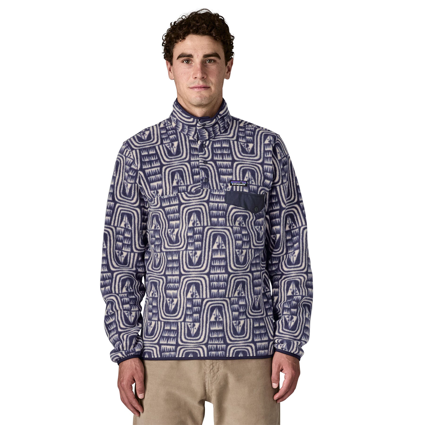 Patagonia Men's Lightweight Synchilla Snap-T Pullover - Dark Blue