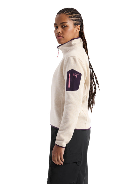Women's Covert 1/2 Zip Neck Fleece - Cosmic Bloom Heather