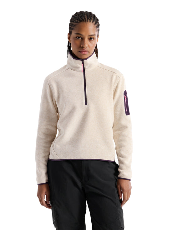 Women's Covert 1/2 Zip Neck Fleece - Cosmic Bloom Heather