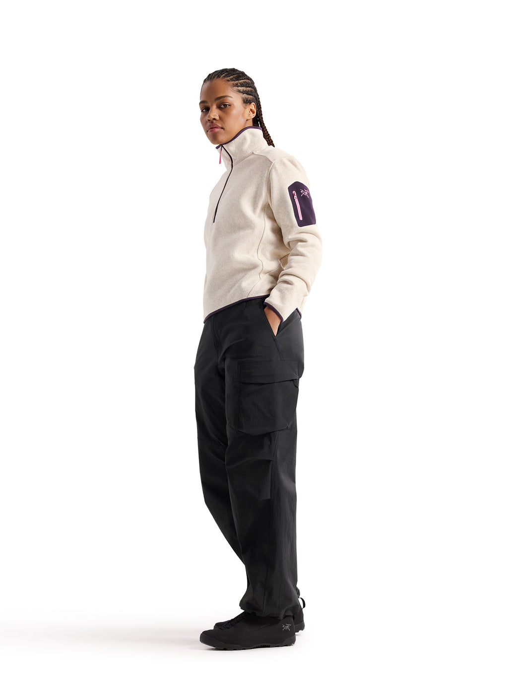 Women's Covert 1/2 Zip Neck Fleece - Cosmic Bloom Heather