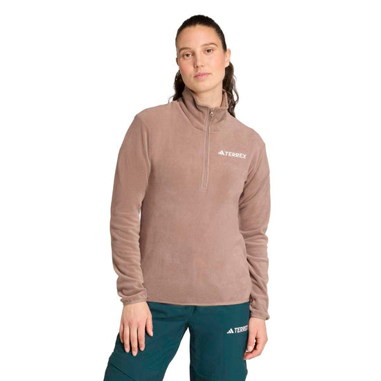 Women's Multi Essentials 1/2 Zip Fleece - Brown