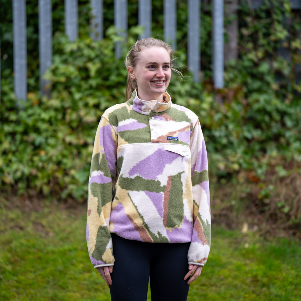 Women's Lightweight Synchilla Snap-T Pullover - Cream / Green