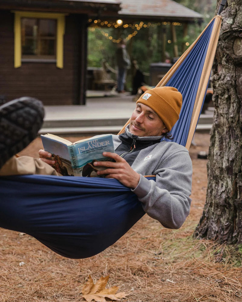 Men's Woodland Hoodless 1/2 Zip Fleece - Grey / Green