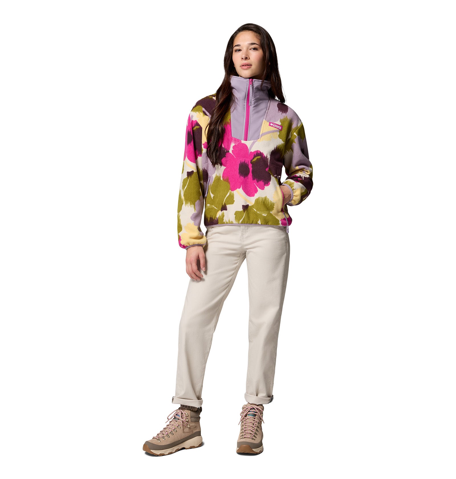 Women's Sequoia Grove Printed 1/2 Zip Fleece - Purple