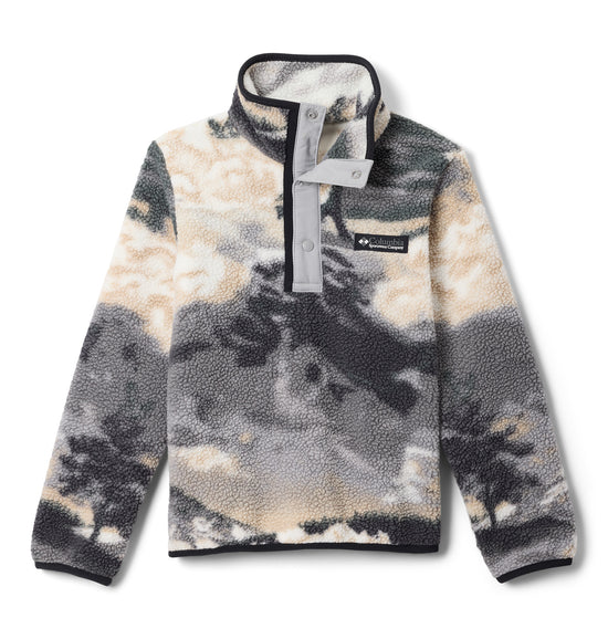 Kids' Helvetia II Printed 1/2 Snap Fleece - Grey