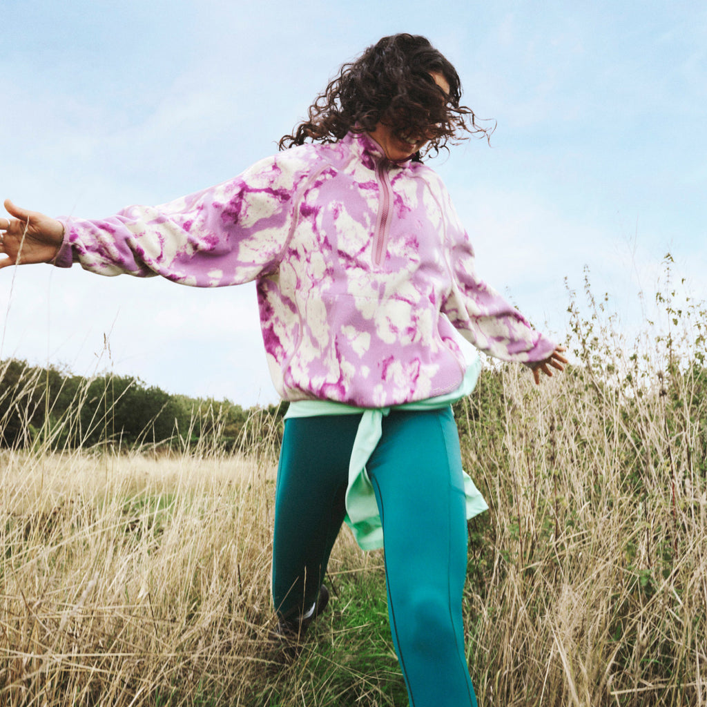 Women's Bamburgh 1/2 Zip Fleece - Purple