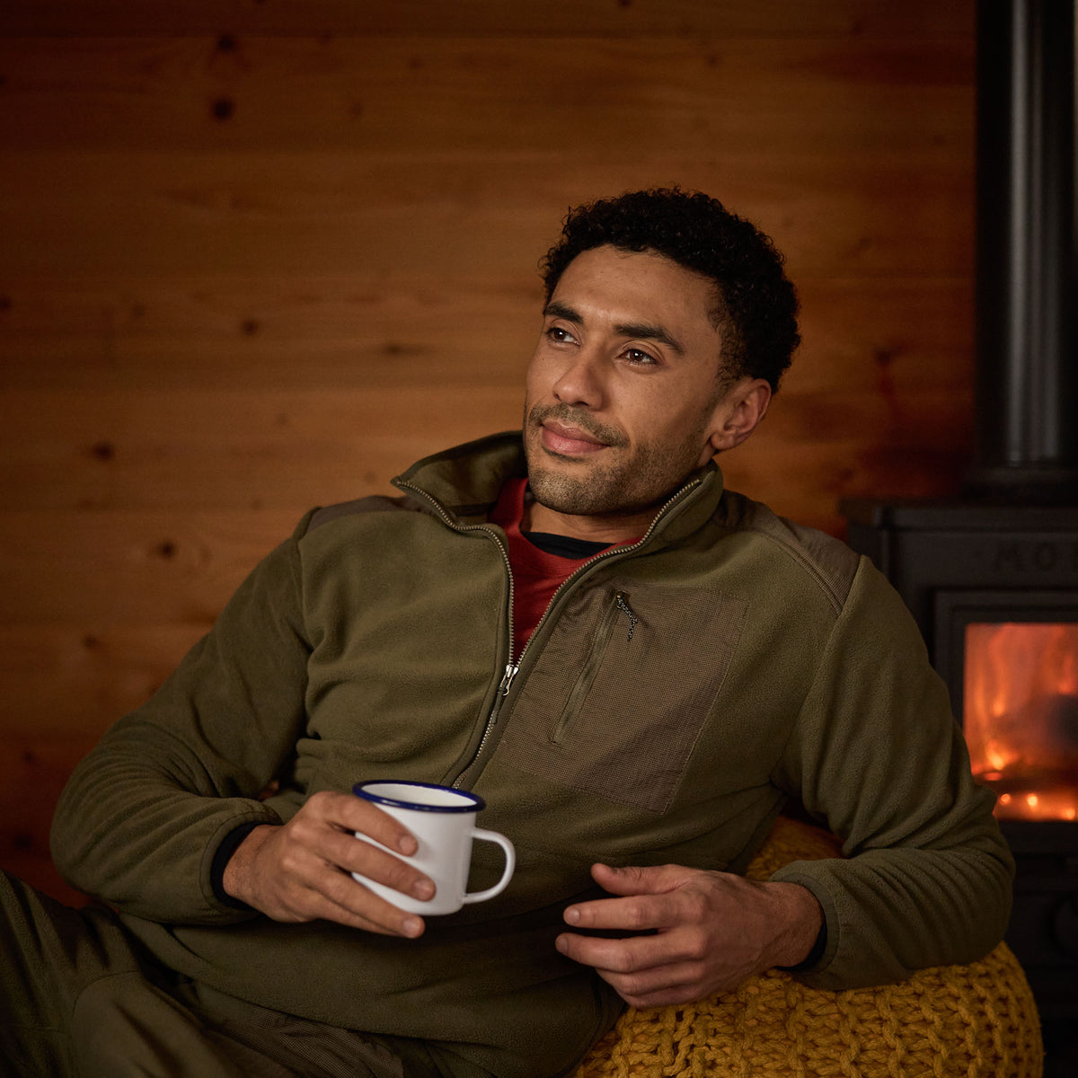 Men's Sanu 1/2 Zip Fleece - Green