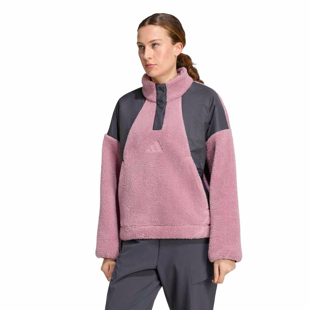Women's Xploric CLIMAWARM High Pile Snap Fleece - Purple / Grey