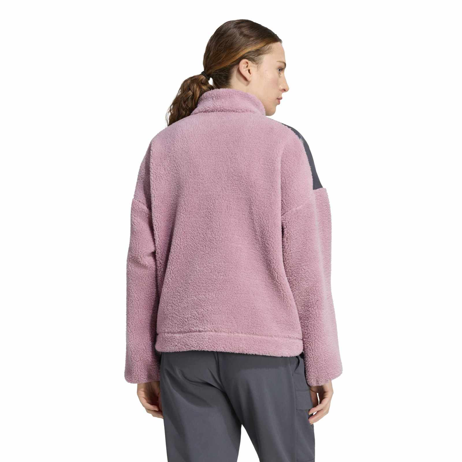 Women's Xploric CLIMAWARM High Pile Snap Fleece - Purple / Grey
