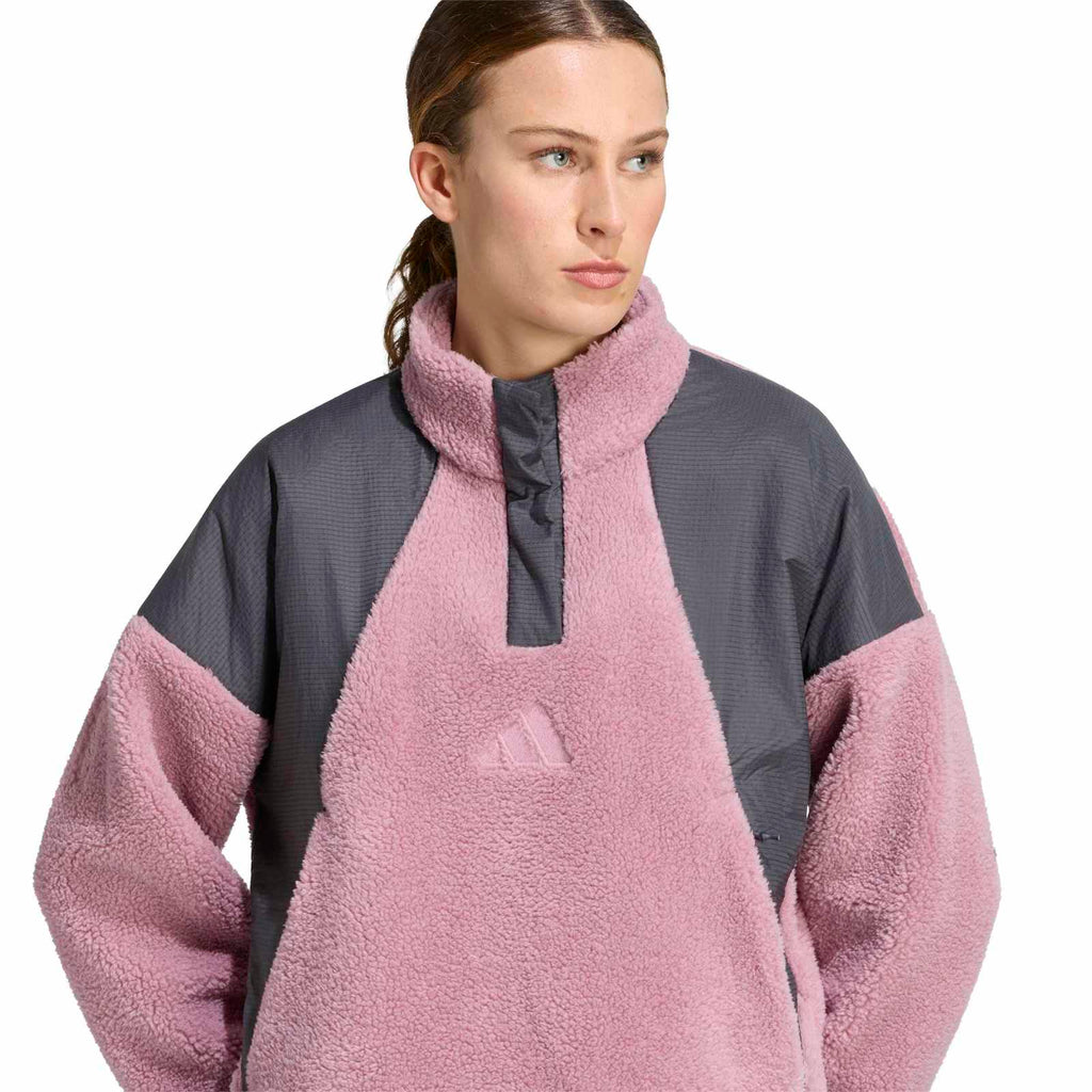 Women's Xploric CLIMAWARM High Pile Snap Fleece - Purple / Grey