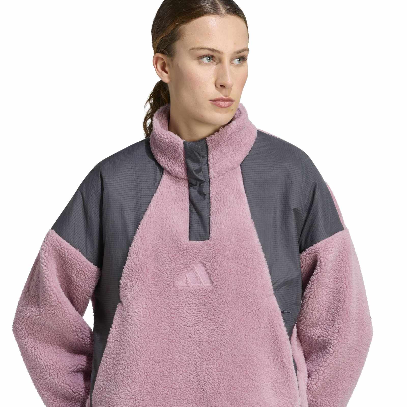 Women's Xploric CLIMAWARM High Pile Snap Fleece - Purple / Grey