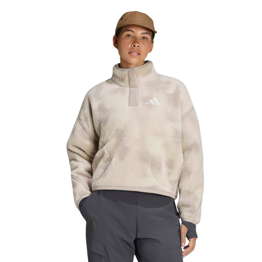 Women's Multi Essentials High Pile 1/2 Zip Fleece - Cream