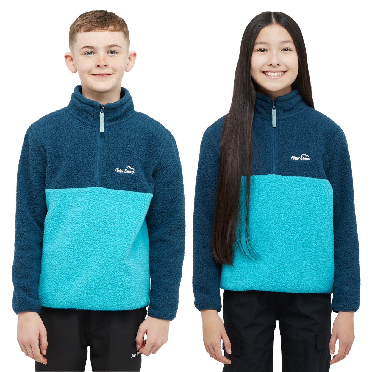 Kids' Borg 1/4 Zip Fleece - Blue