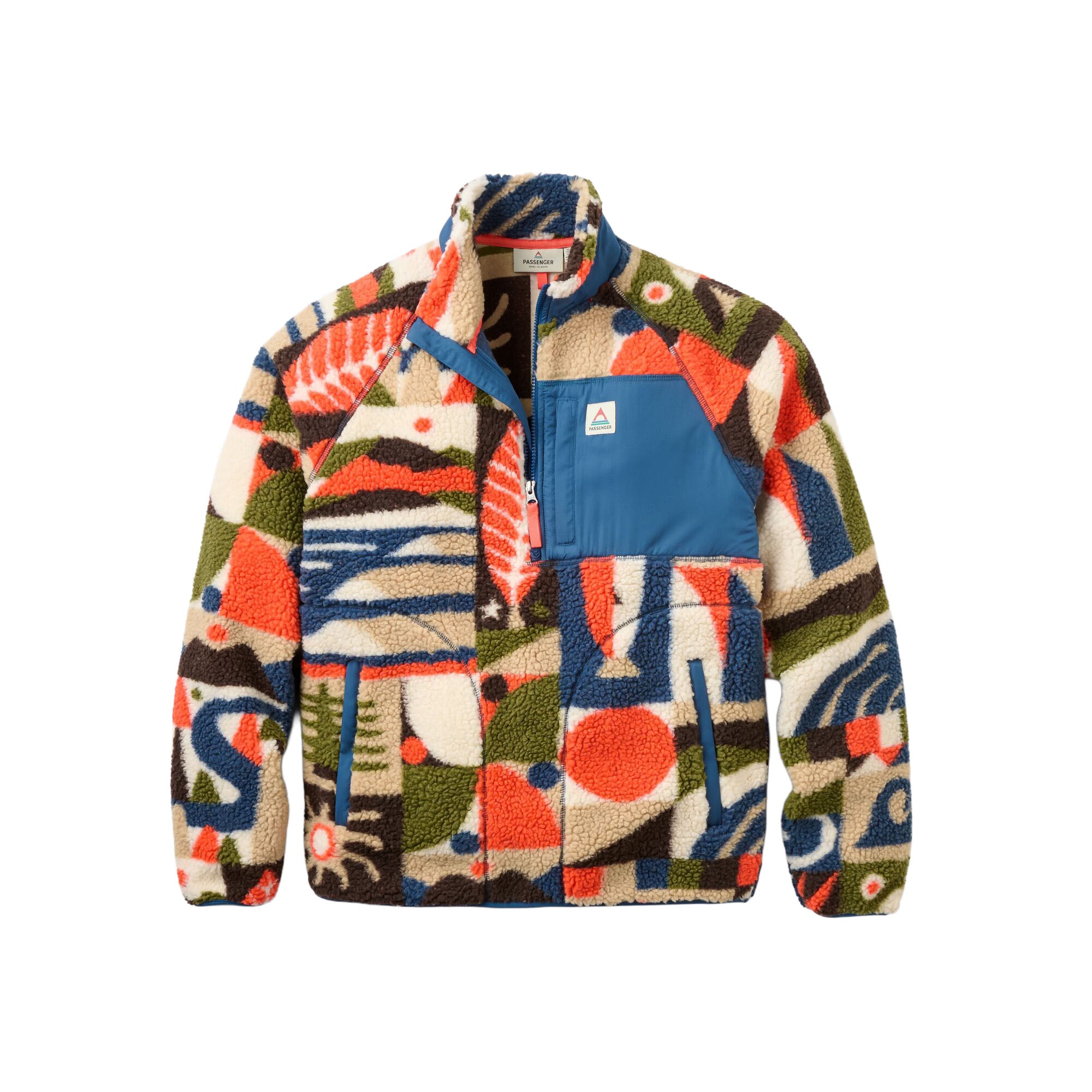 Men's Offroad Sherpa 1/2 Zip Fleece - Multi