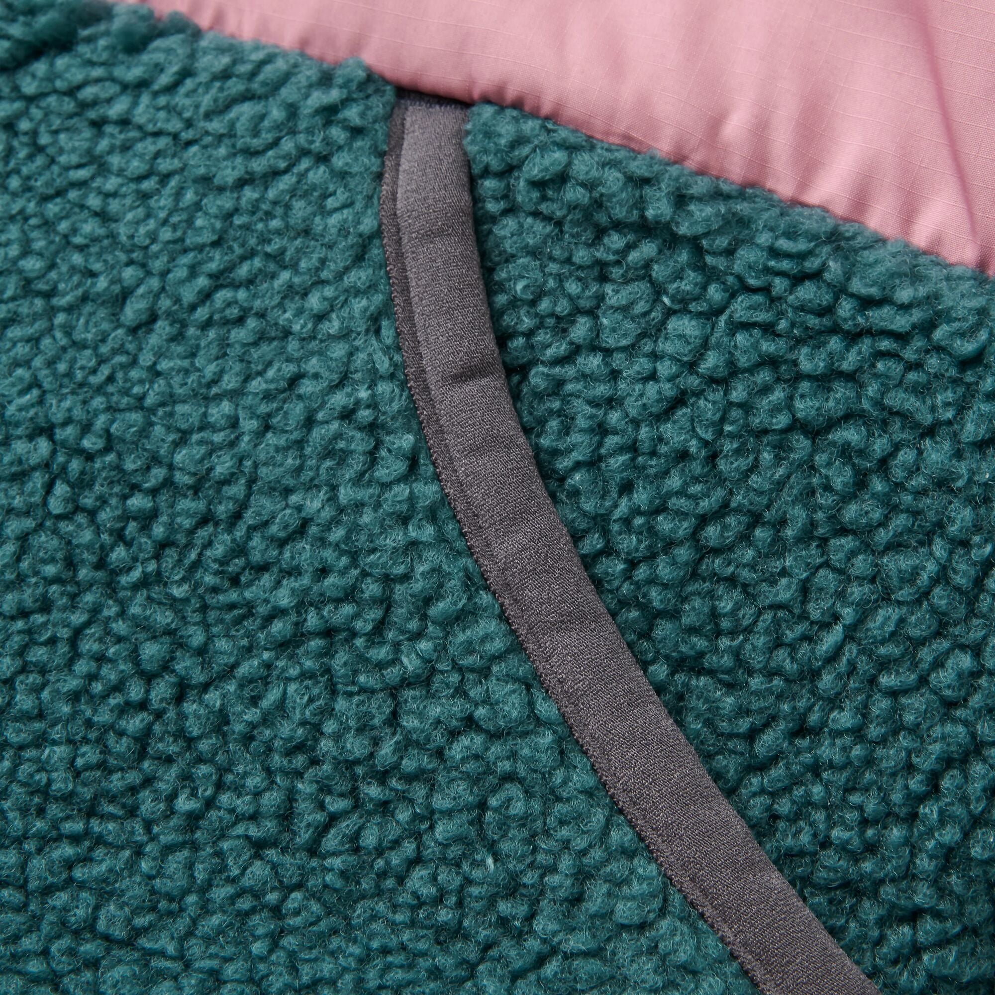 Women's Ravi Recycled 1/2 Zip Sherpa Fleece - Green