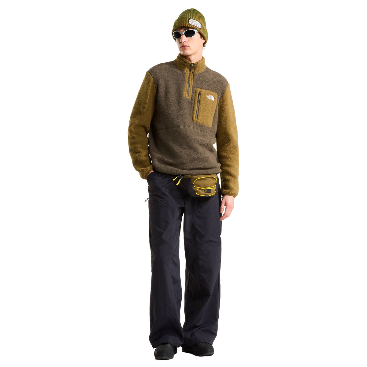 Men's Yumiori 1/4 Zip Fleece Jacket - Green