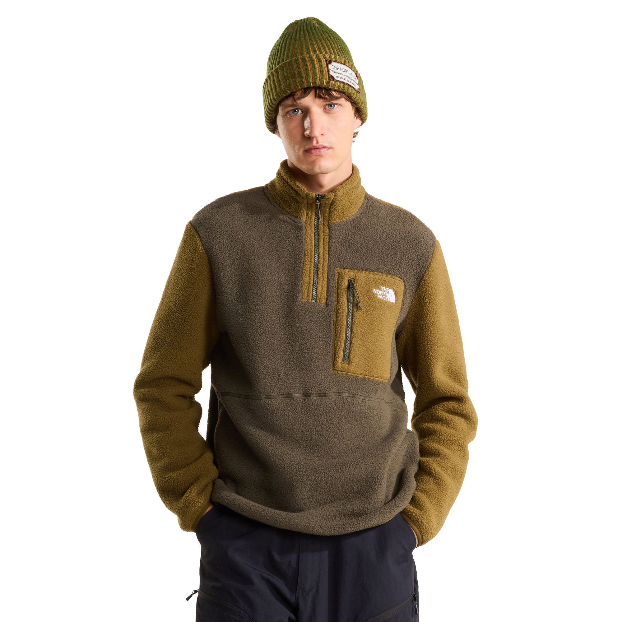 Men's Yumiori 1/4 Zip Fleece Jacket - Green