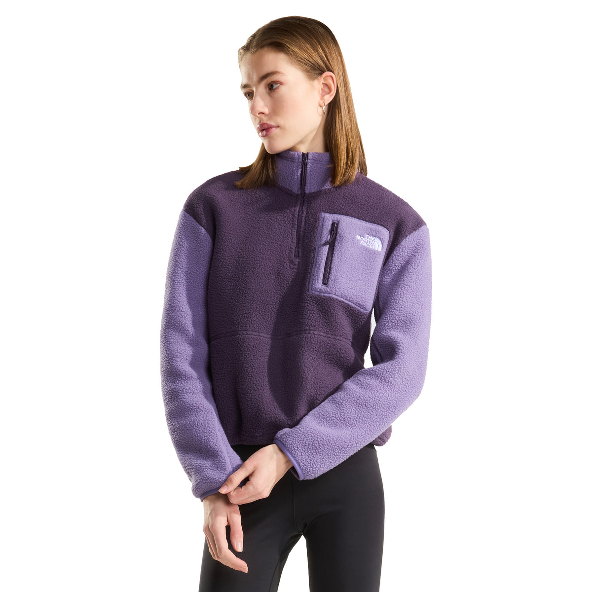 Women's Yumiori 1/4 Zip Fleece Jacket - Purple