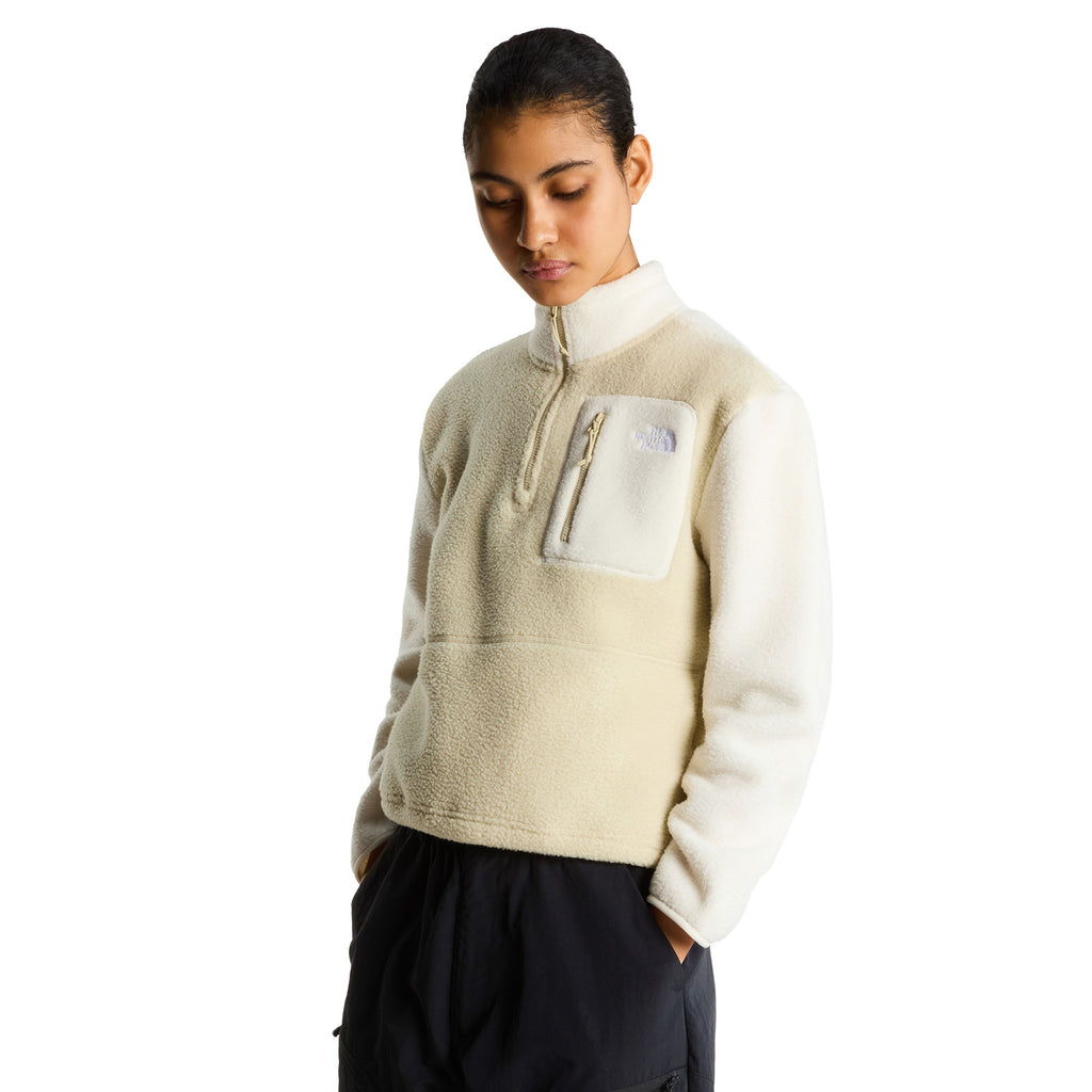 Women's Yumiori 1/4 Zip Fleece Jacket - Cream