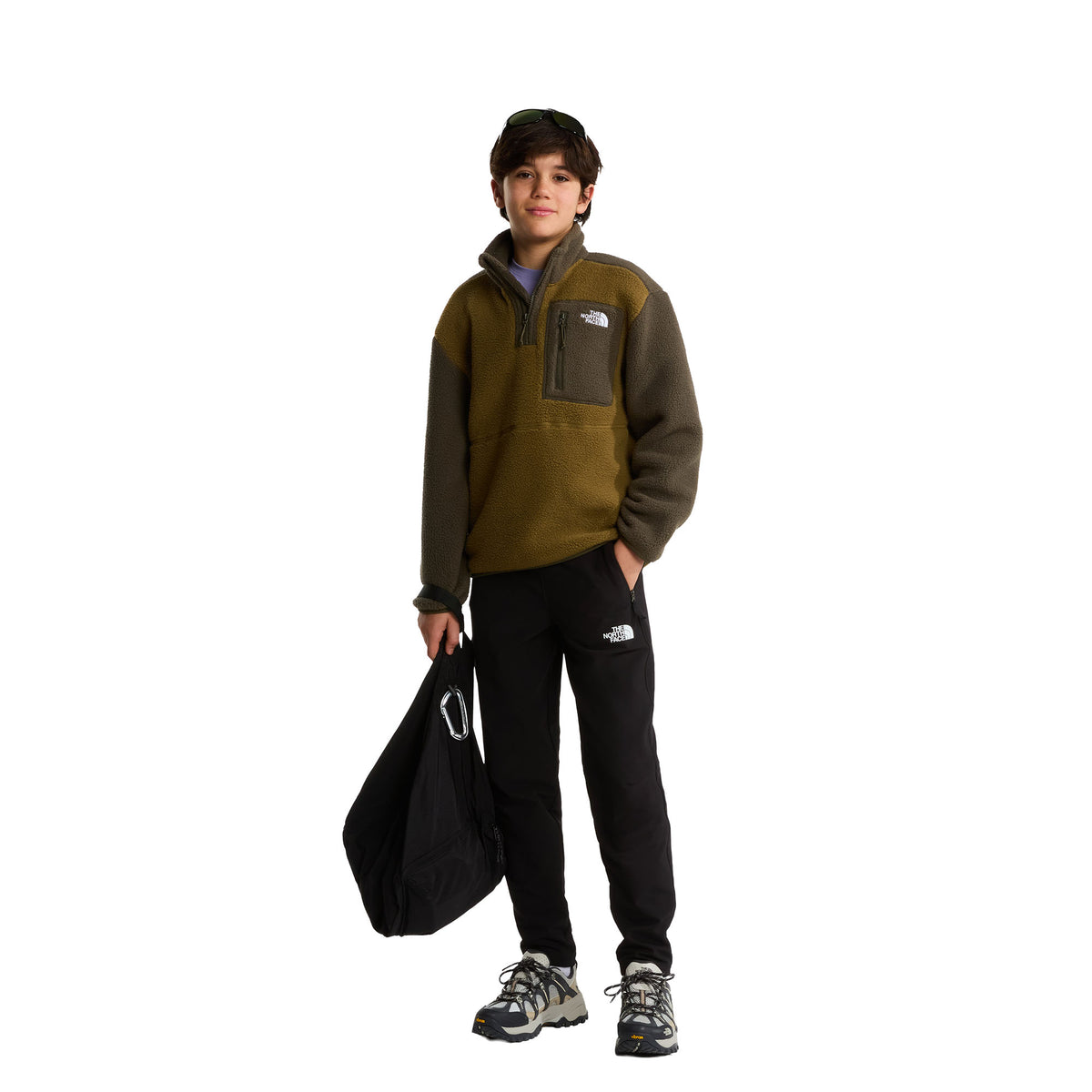 Teens' Yumiori 1/4 Zip Fleece - Brown