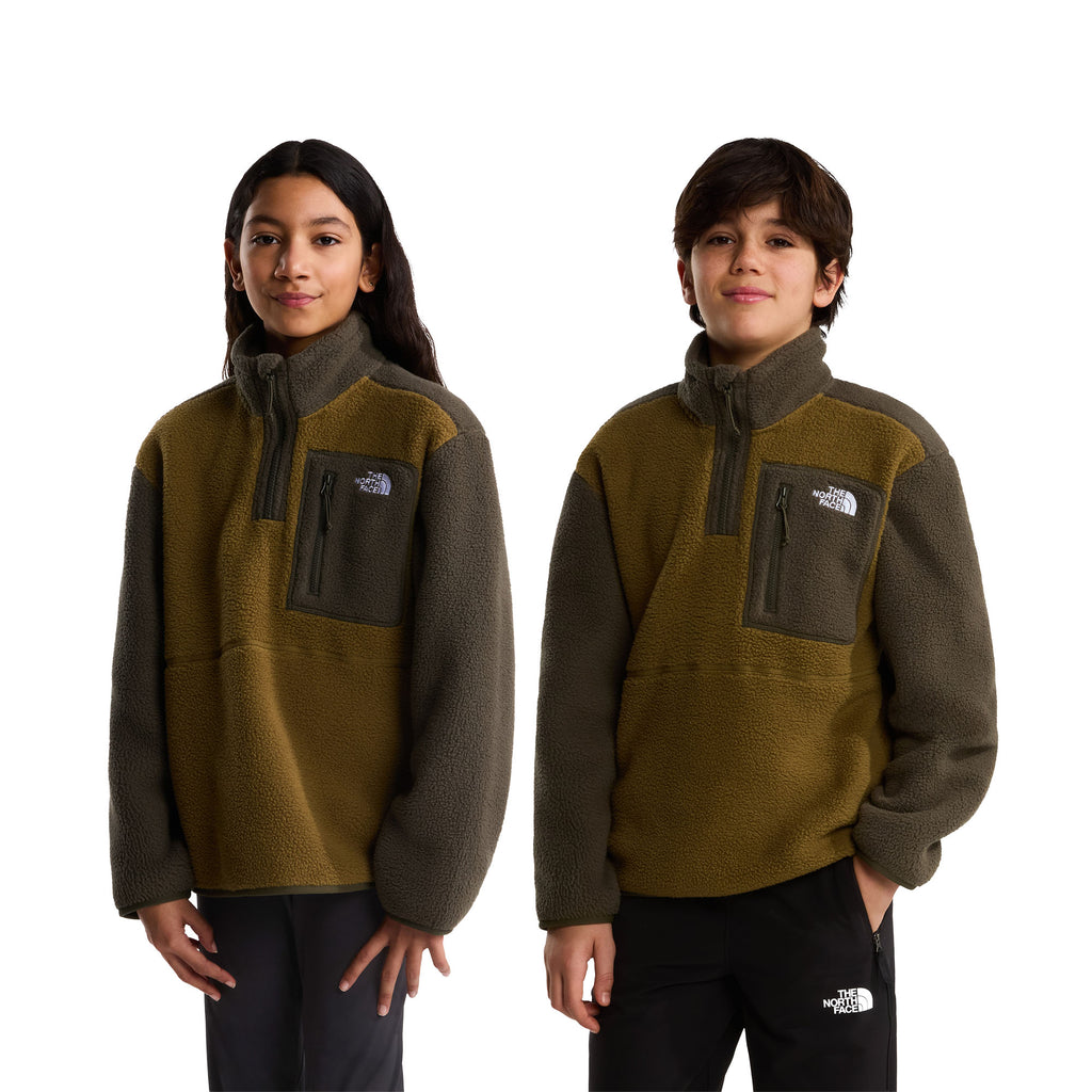 Teens' Yumiori 1/4 Zip Fleece - Brown