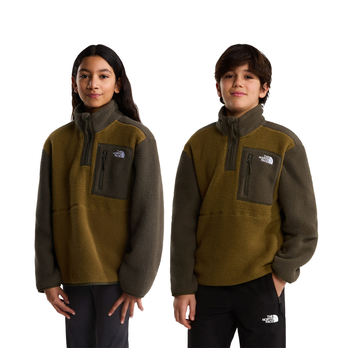 Teens' Yumiori 1/4 Zip Fleece - Brown