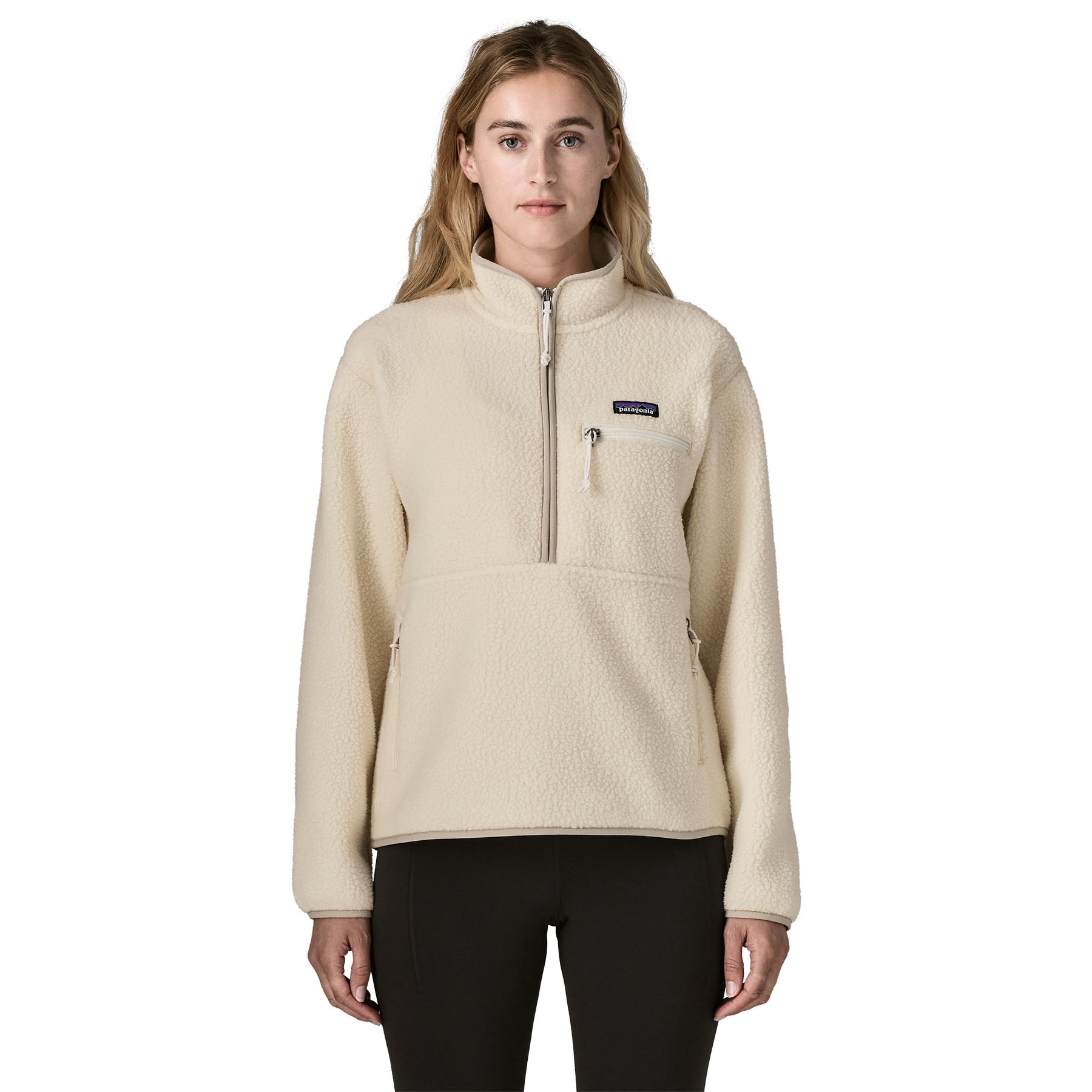 Women's Retro Pile Marsupial Fleece - Cream