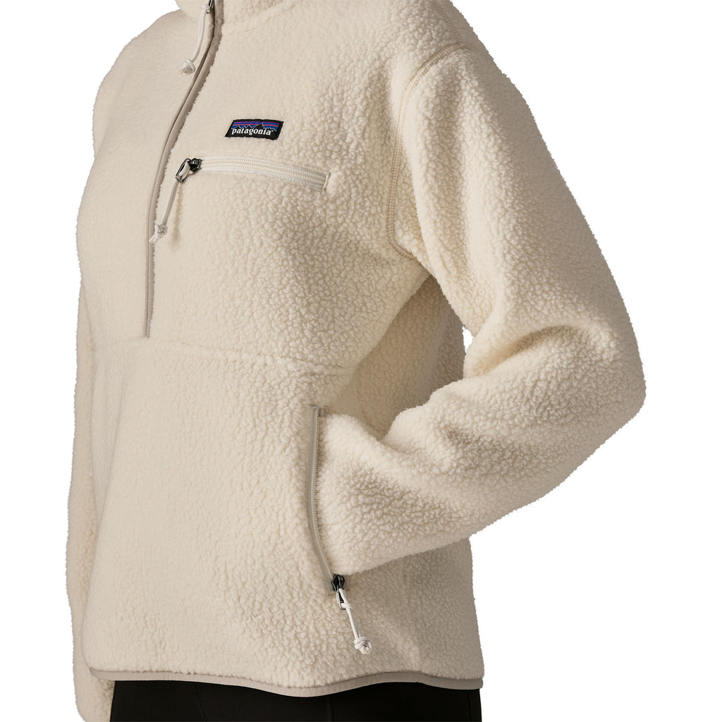 Women's Retro Pile Marsupial Fleece - Cream