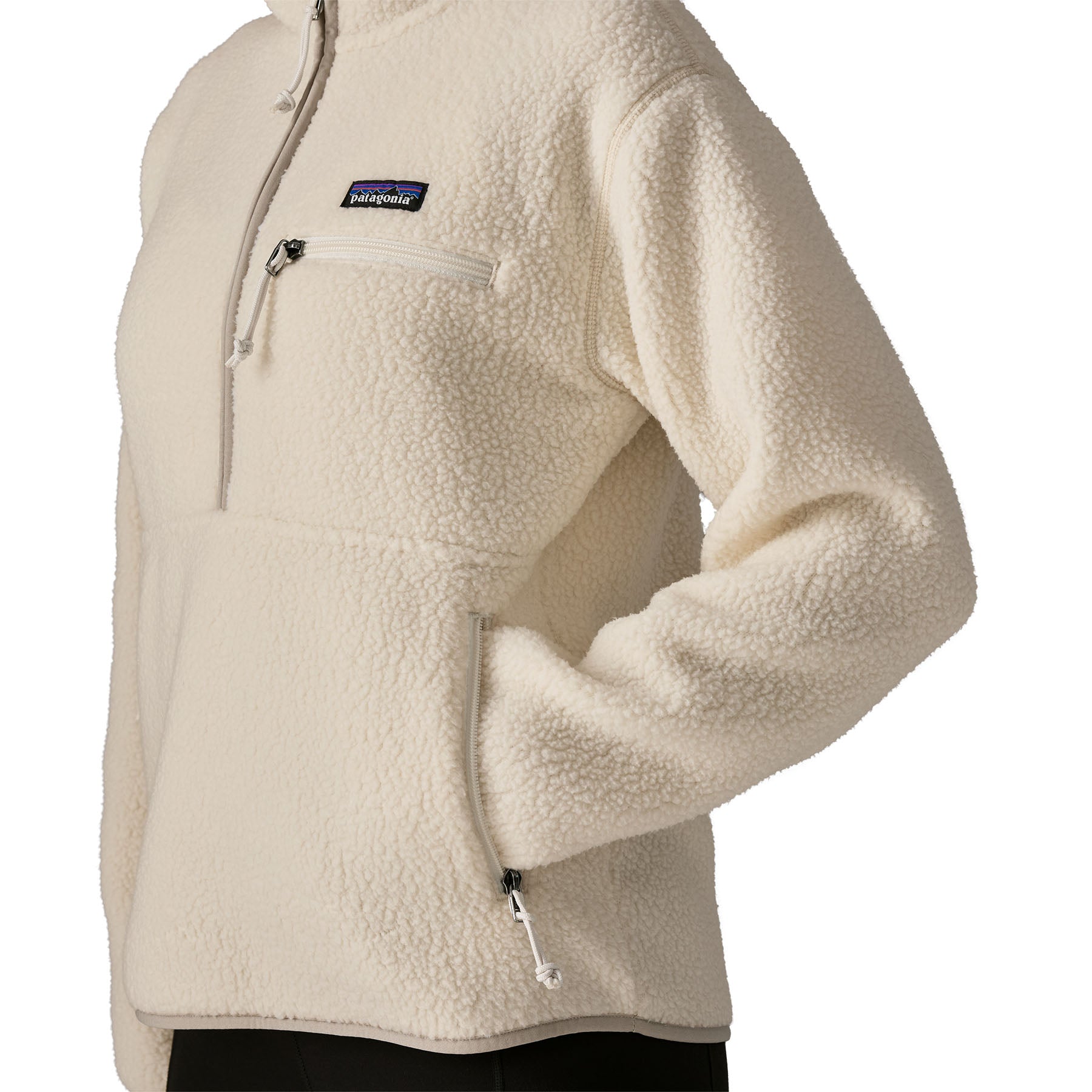 Women's Retro Pile Marsupial Fleece - Cream
