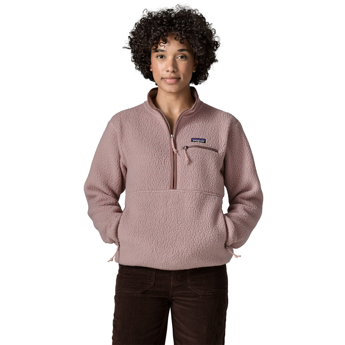 Women's Retro Pile Marsupial Fleece - Pink
